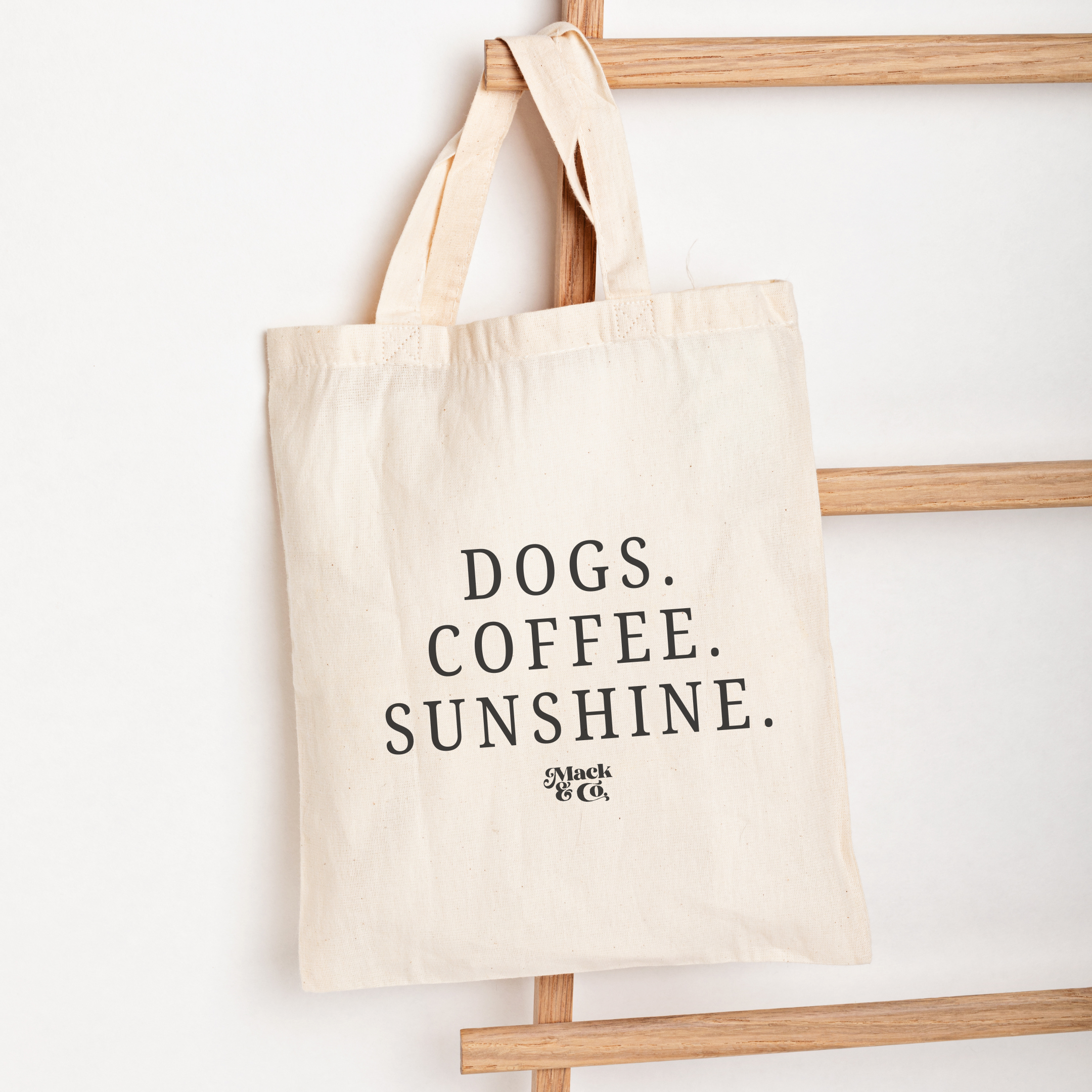 Dogs. Coffee. Sunshine. Market Tote