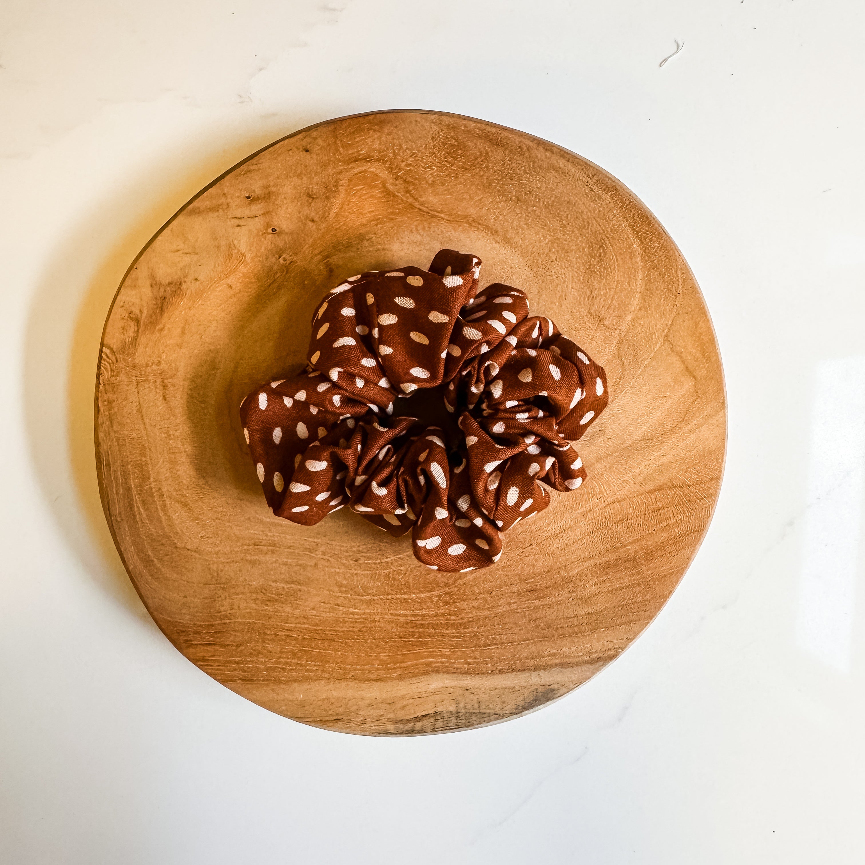 Copper Spot Scrunchie