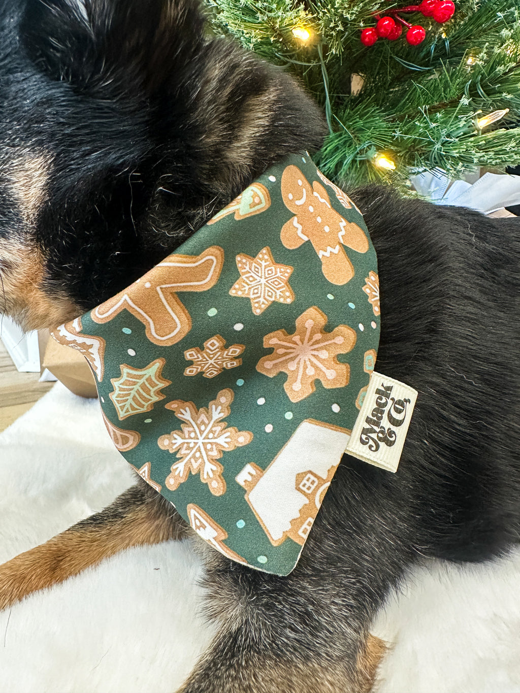 Cookies for Santa Bandana *Reversible*