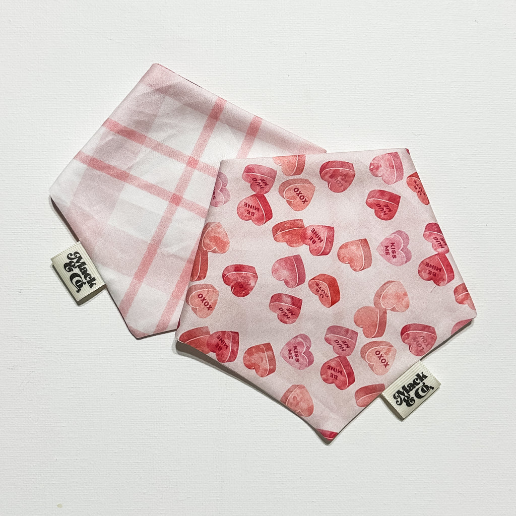 Sweetheart Plaid Bandana *Reversible*