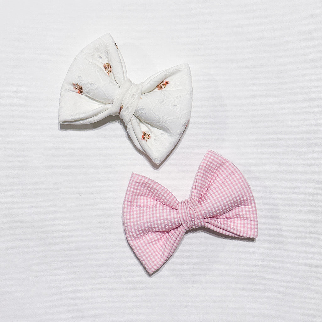 Peony Gingham Plush Bow