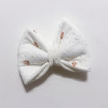 Sweet Pea Eyelet Plush Bow