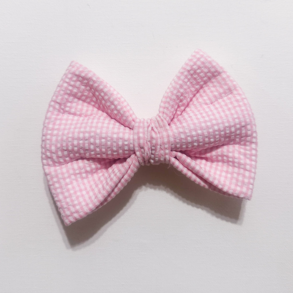 Peony Gingham Plush Bow
