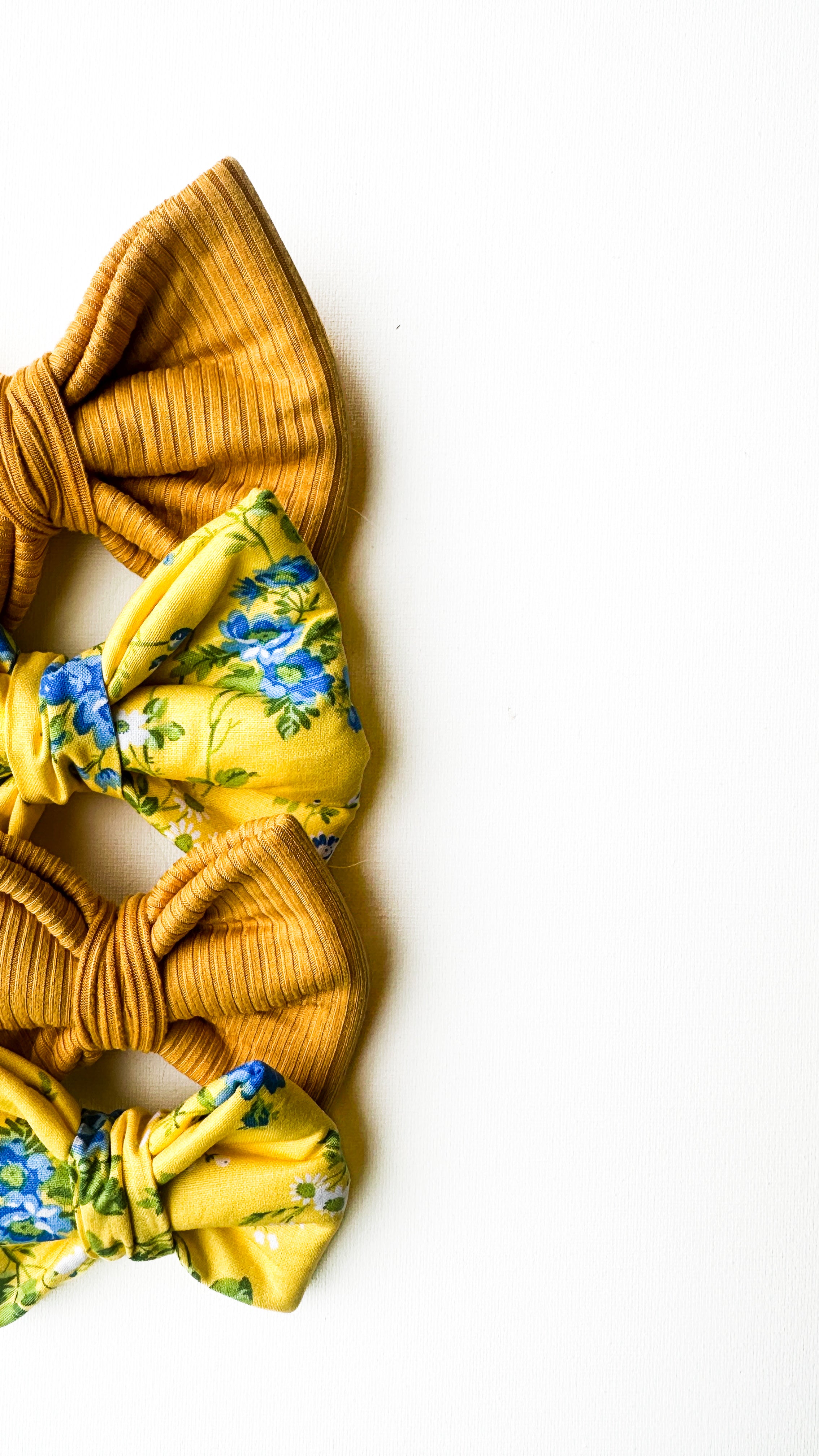 Lemon Blossom Over the Collar Bow