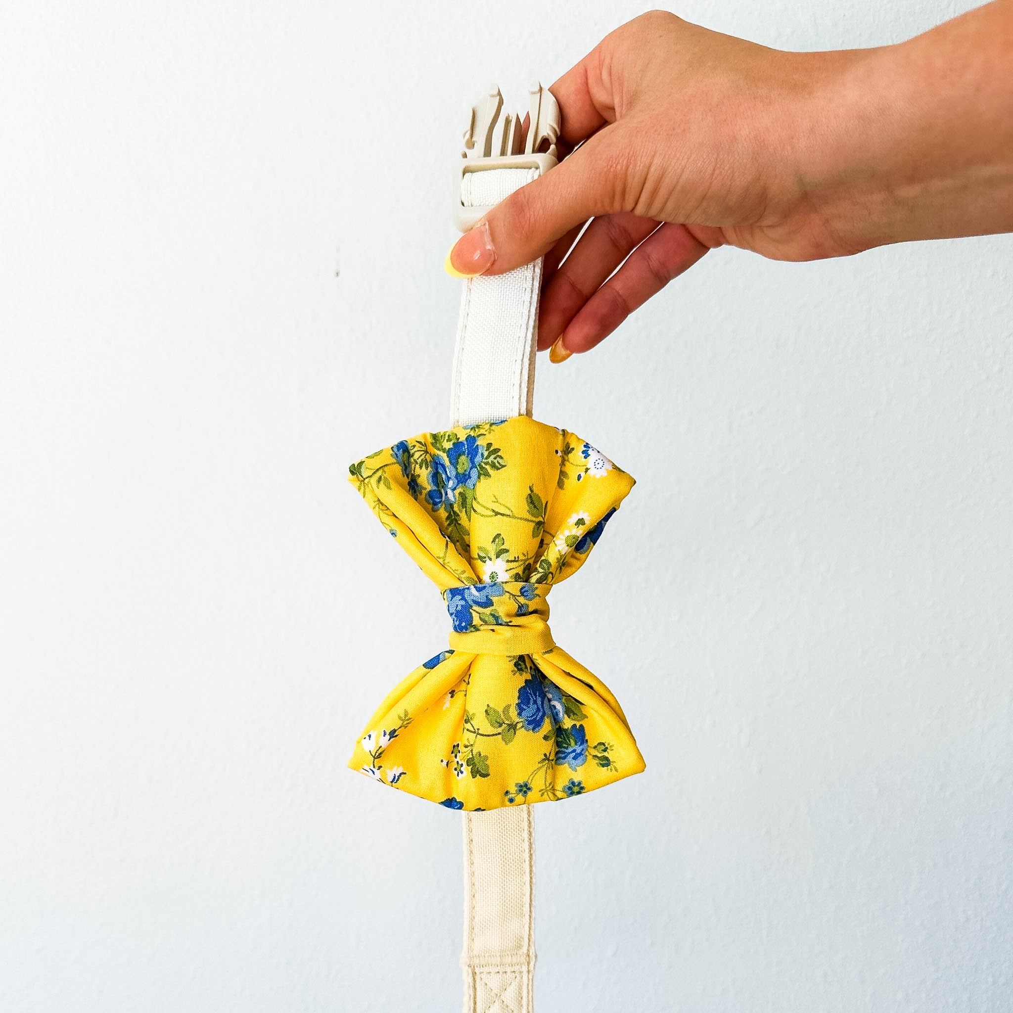 Lemon Blossom Over the Collar Bow