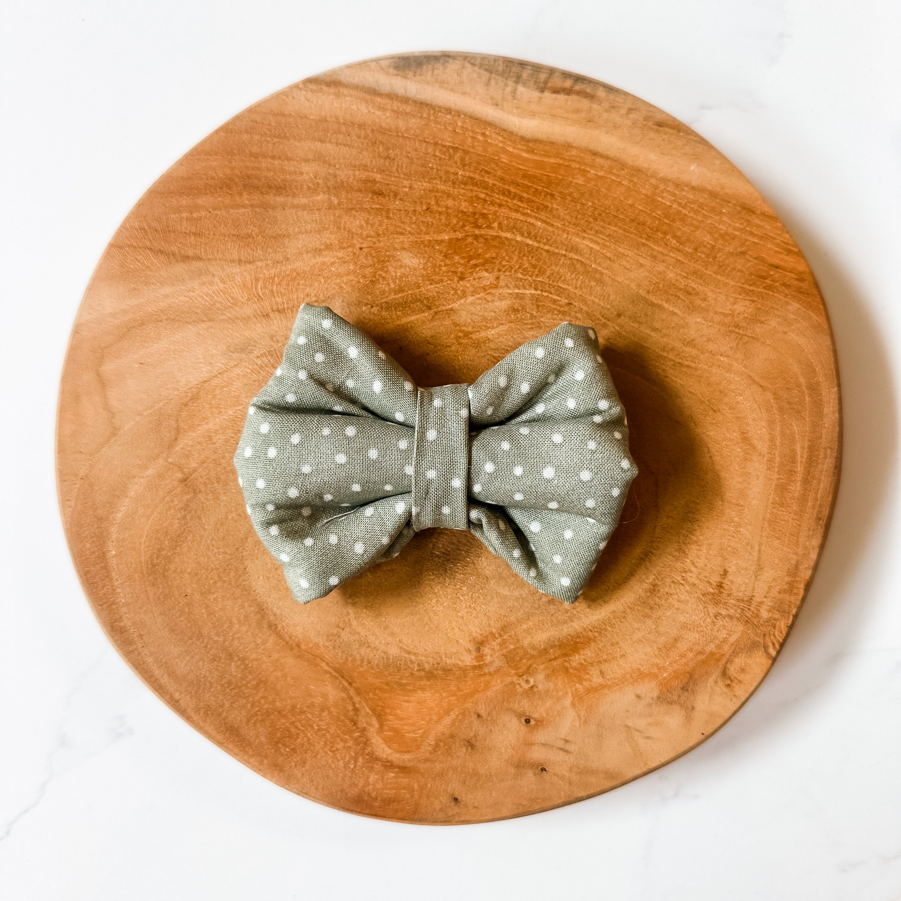 Polka Dot Meadow Plush Bow