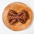 Copper Spot Plush Bow