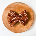Copper Spot Plush Bow