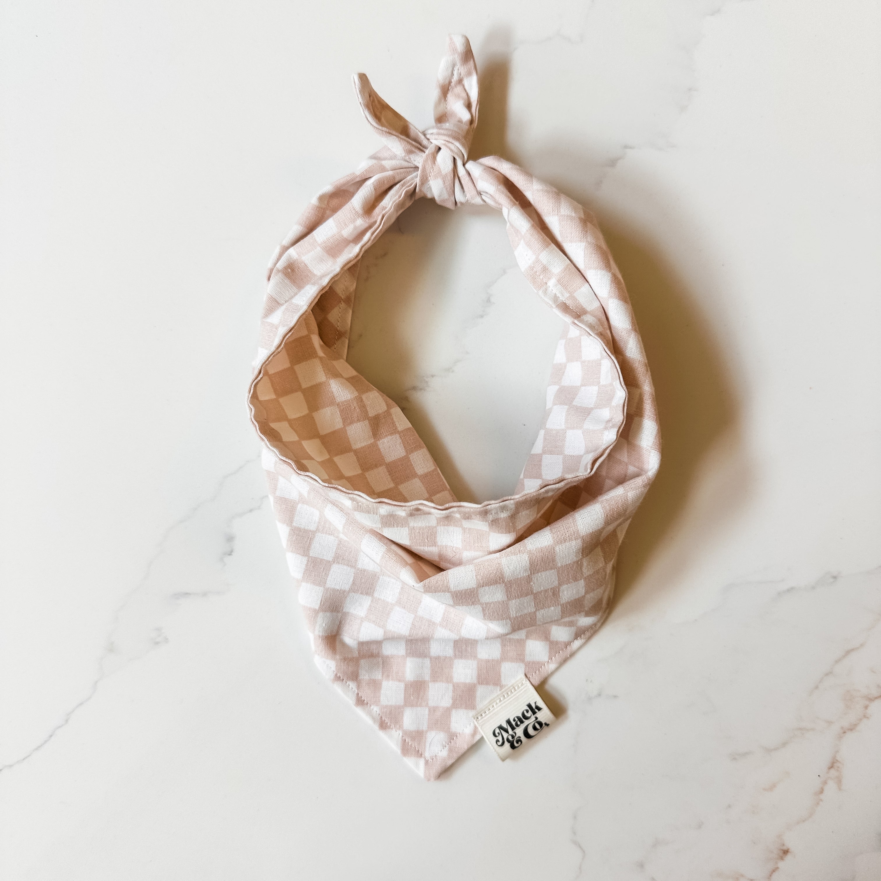 Pink Lemonade Checkered Bandana