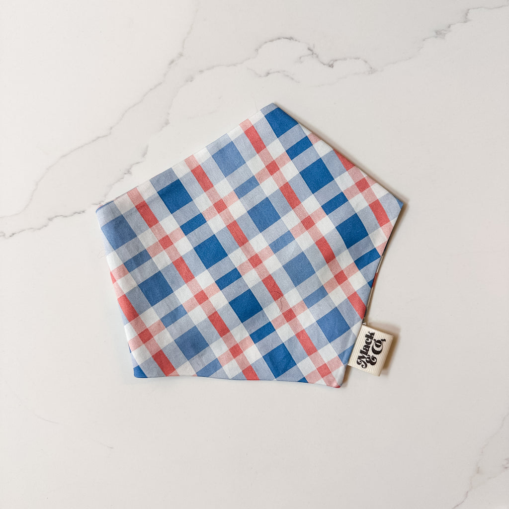 Patriotic Plaid Bandana