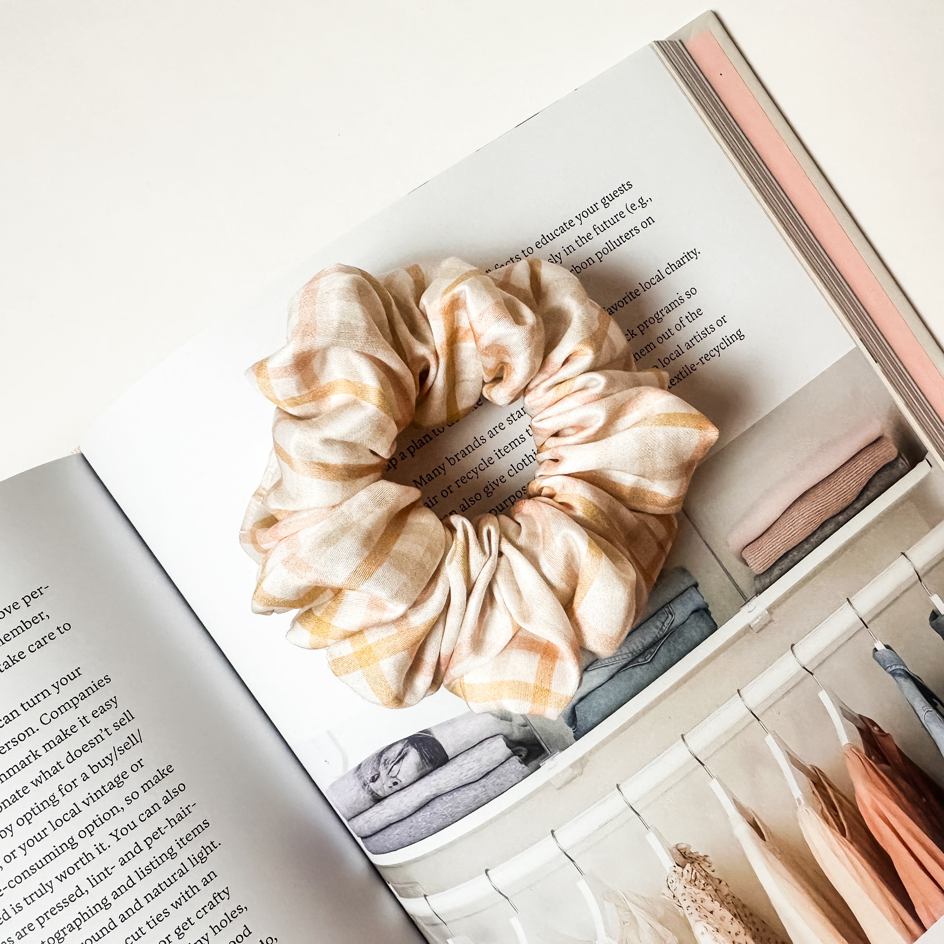 Sunset Plaid Scrunchie