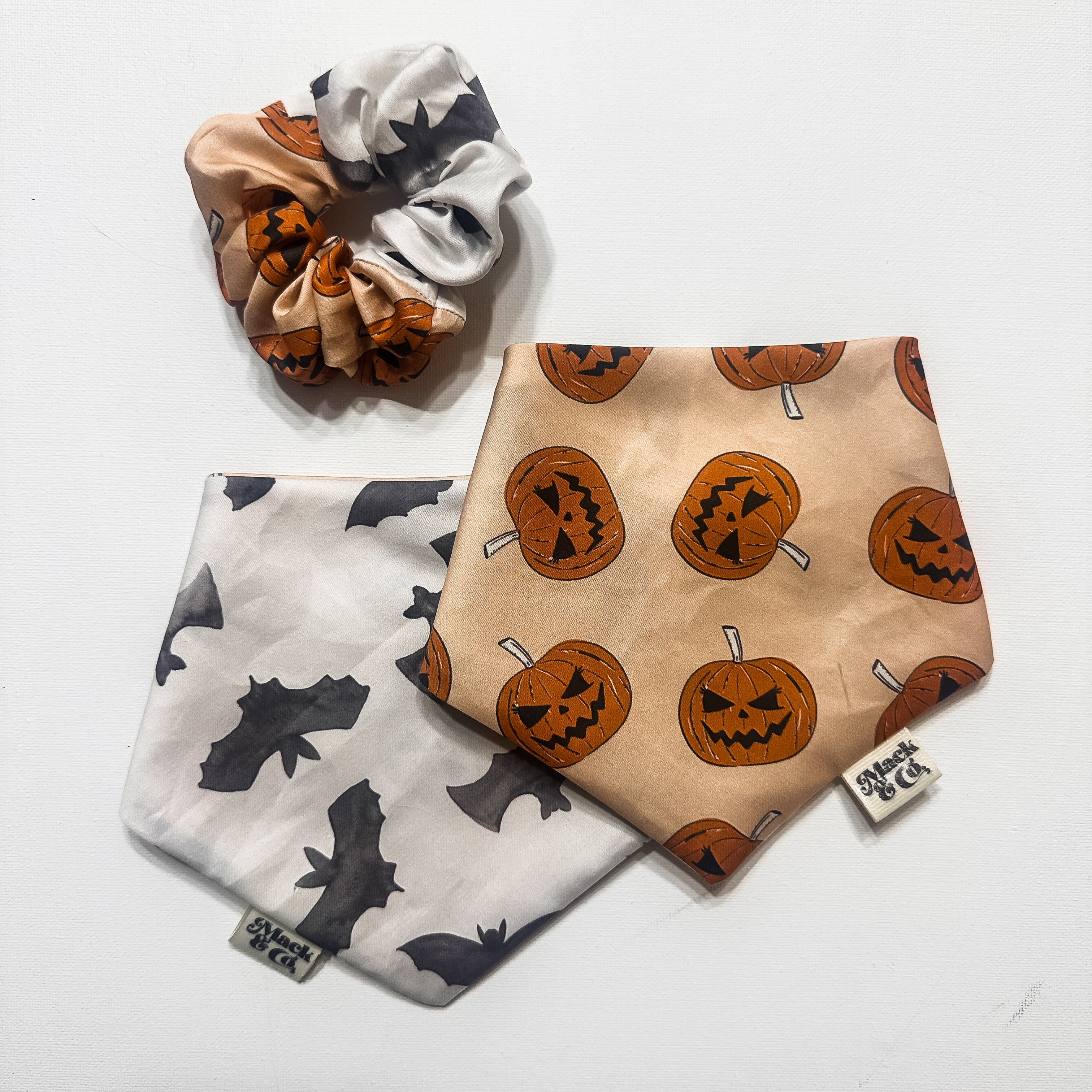 Jacks & Bats Two-Tone Scrunchie